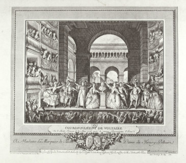 Couronnement de Voltaire le 30 mars 1778