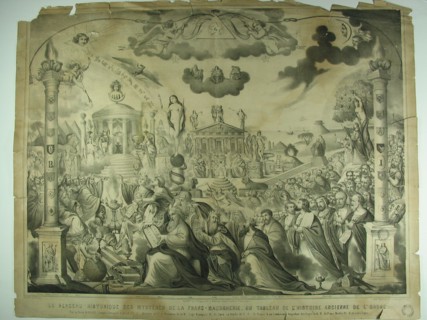 Kiener, Representation of the Freemasonry ancient history