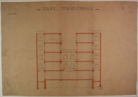 Plans du Grand Orient de France, coupe transversale