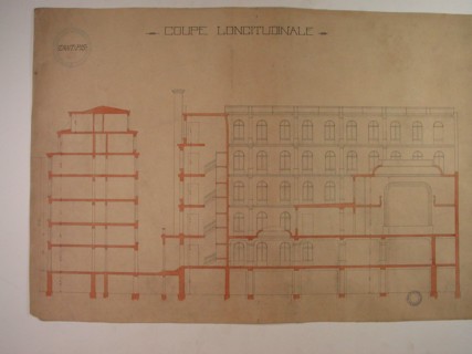 Plans du Grand Orient de France, coupe longitudinale