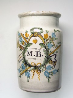 Tobacco jar.