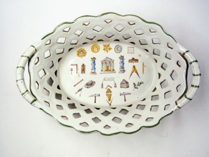 Faience basket.
