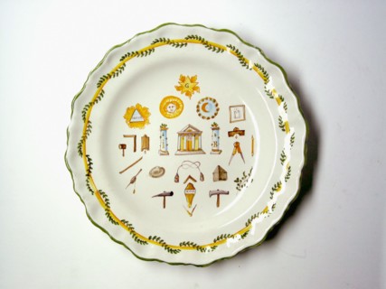 Faience plate.