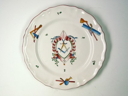 Faience plate.