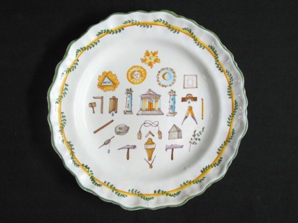 Faience plate.