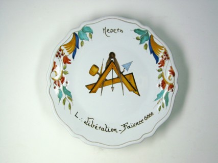 Faience plate.