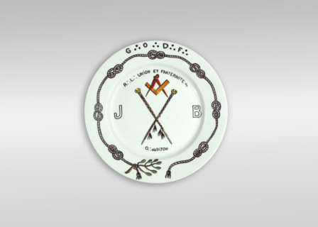Porcelain plate.