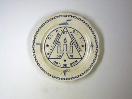 Porcelain plate.