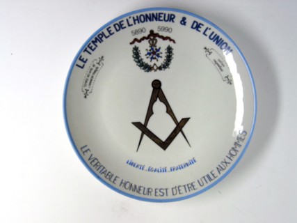 Porcelain plate.