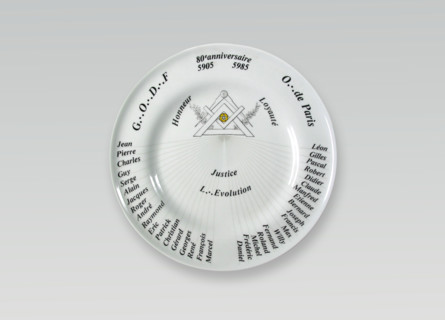 Limoges porcelain plate.