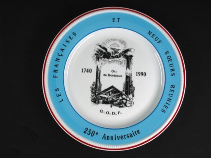 Porcelain plate.
