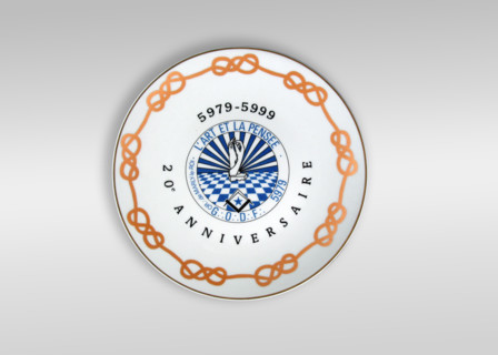 Masonic porcelain plate