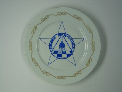 Porcelain plate.