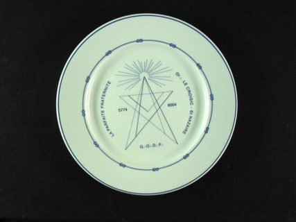 Porcelain plate.