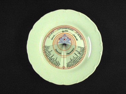 Porcelain plate.
