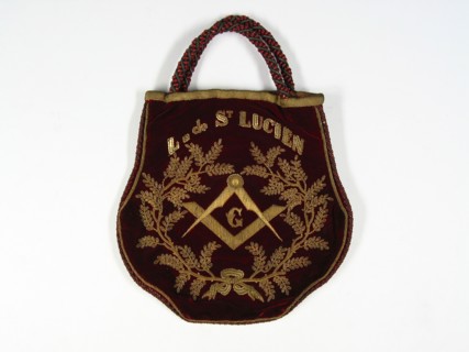 Crimson velvet Charity Box
