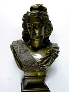 Buste en bronze de Marianne maçonnique