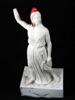 ‘Biscuit’ porcelain statuette.