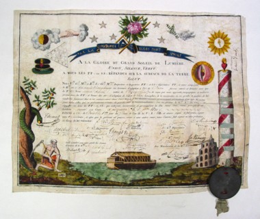 Diplôme d'adoption en loge