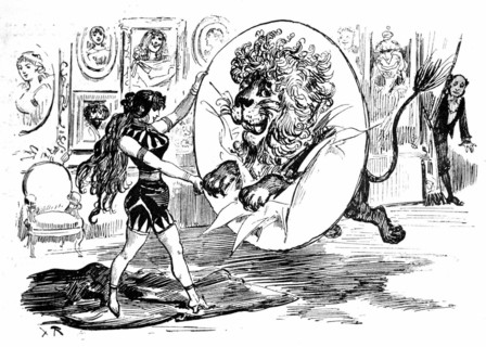 The Théâtre-Français, illustration by Robida