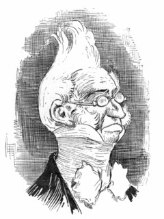 Director of the Political Conservatory, illustraiton by Robida