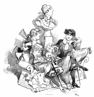 Divan d'académiciennes, illustration de Robida
