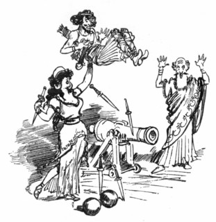 Phaedra tidied up, illustration by Robida
