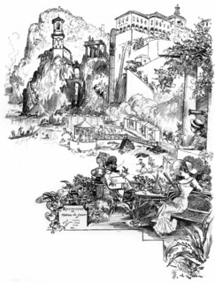 The improved Gulf of Naples, illustration by Robida
