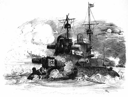 The siege of Buenos Aires, illustration by Robida