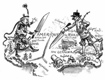 The Dividing of America, illustration by Robida
