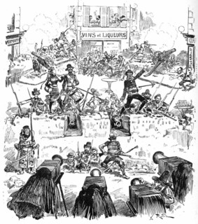 The emotions of the Civil War, illustration by Robida
