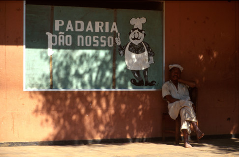 baker outside his bakery