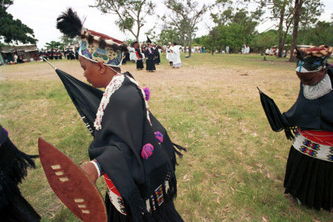 Gingindlovu, KZN, South Africa, 12/2003
shembe women, festival, shembe church, religion,