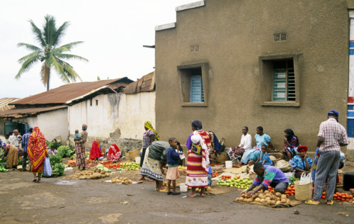 STREET MARKET AT MOSHI, TANZANIA