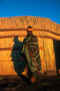 Basotho man in traditional dress