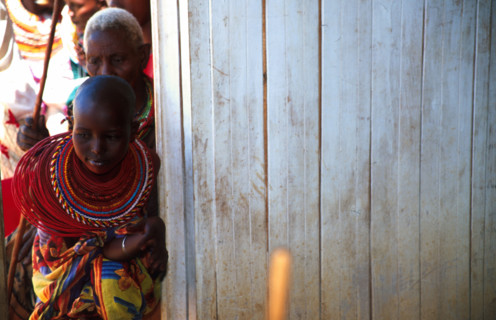samburu child bride goes for medical check up