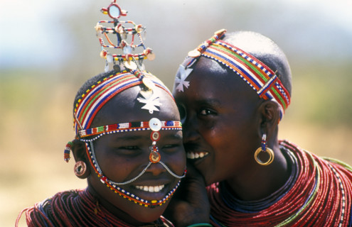 AB0039, Kenya, 1990's: Samburu Girls.

Photo: Andrew Bannister/South