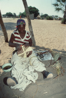Lady Basket Weaving