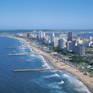 DURBAN BEACHFRONT AERIAL