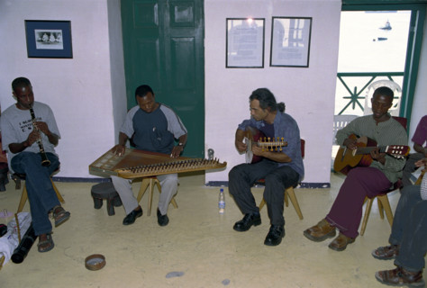 A Taarab orchestra plays in the Cultural Music Club in Stone Town, Zanzibar. It is difficult to