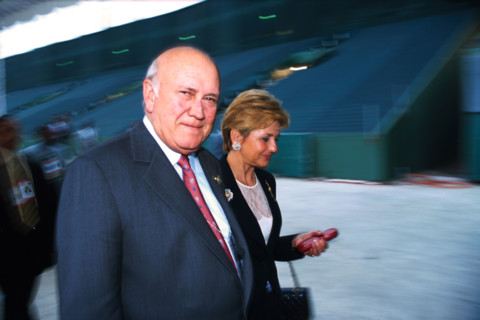 FW De Klerk, former president of the Republic of South Africa