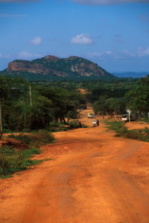 The main street, Wamba, Kenya