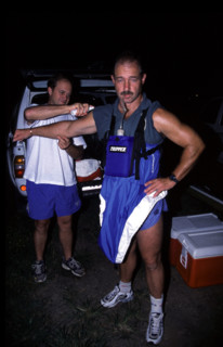 getting ready for the start