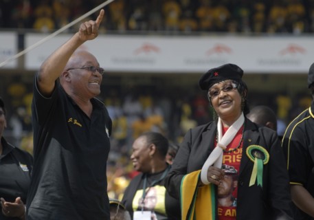 African National Congress (ANC) election rally held at the Ellis Park Stadium in Johannesburg (19 avril 2009)