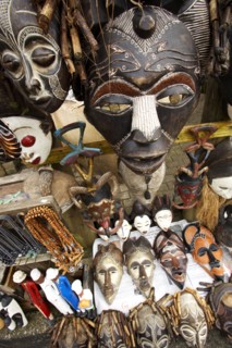 Artisanat et bibelots à la Fenêtre de Dieu, Afrique du Sud