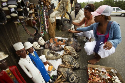 Artisanat et bibelots à la Fenêtre de Dieu, Afrique du Sud