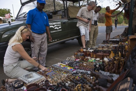 Touristes avec "Thompsons tours", Afrique du Sud