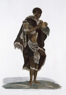 Stees, Femme Khoi-khoi avec son enfant