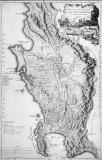 De la Rochette, Carte des colonies hollandaises établies au Cap