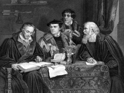 The four great German Protestant theologians.  1860